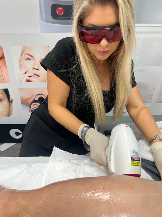 Laser hair removal treatment at The Glow Bar Laser Studio Dublin